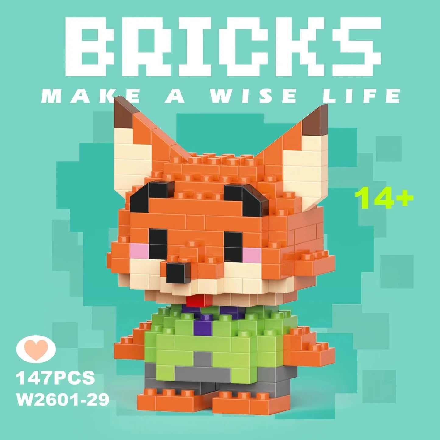 building block toys are luxurious models, suitable educational DIY games, cartoon anime games, building block lovers' desktop