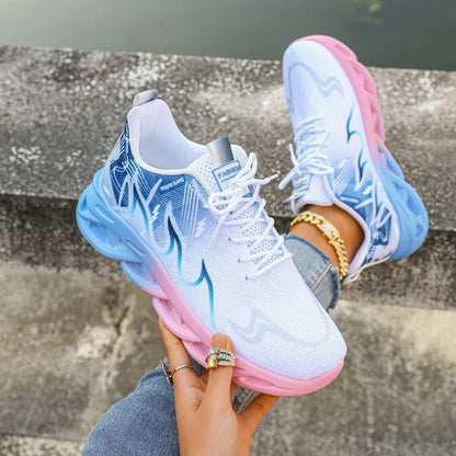 Women Casual Sports Shoes, Breathable Lightweight Sneakers, Anti-slip Flats, Outdoor Running Walking Shoes, Female Vulcanized Shoes