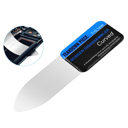 1-5Pcs Mobile Phone Curved LCD Screen Spudger Opening Pry Card Tools Ultra Thin Flexible Mobile Phone Disassemble Steel Metal