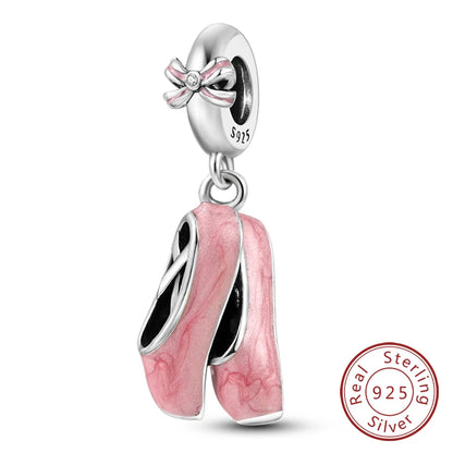 Dijes de plata de ley 925 originales, abalorios de cristal de vino, taza de café, dije colgante para pulseras de mujer, joyería DIY, regalo
