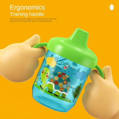 1PC Baby Duckbill Drinking Cup Wide Mouth Cup Baby Learning Drinking Cup with Double Handle for Learning Independent Drinking