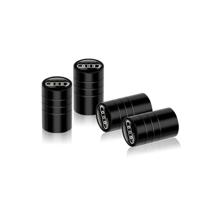 4Pcs Metal Alloy Car Wheel Tire Air Valve Caps Cover For Audi A3 A4 b6 b8 b7 A6 A8 S Line S3 S4 S6 Q3 Q5 Q7 Q8 Auto Accessories
