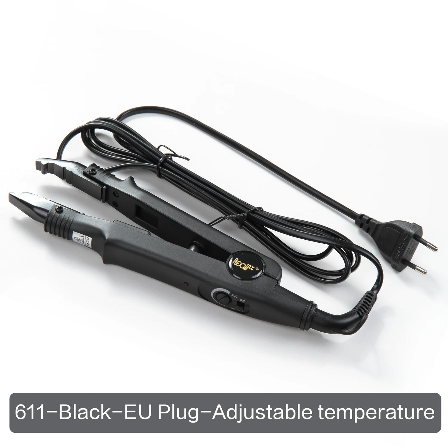 Herramienta profesional para extensiones de cabello Conector de cabello Fusión de hierro caliente Conector Temperatura ajustable Herramienta de fusión Enchufe UK/US/EU