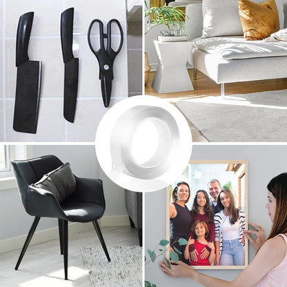 Nano Tape Extra Strong Double-sided Adhesive Tape, Waterproof Transparent Decorative Tape, Thickened Reusable Tape Tools For Home