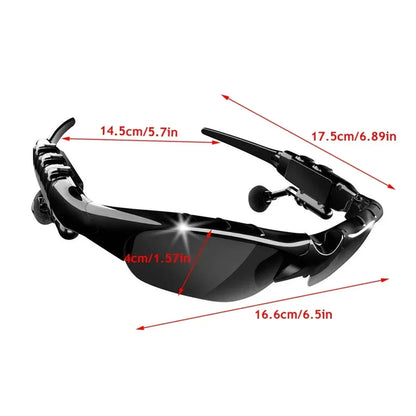 Smart Glasses Bluetooth 5.0 Outdoor Sports Cycling Surround Sound Headphones Listen To Music Call Polarized Riding Sunglasses