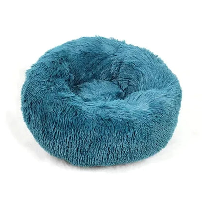 40-90cm Round Pet Bed for Large Dog Bed Super Soft Cat Bed Long Plush Dog House for Medium Dog House Winter Warm Sleeping