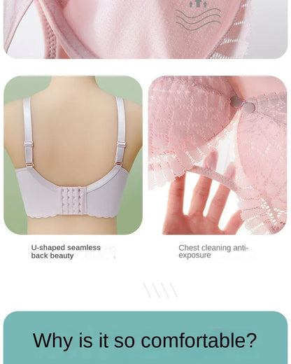 Front Button Maternity Nursing Bra Adjustable Gathered Underwear Comfortable Breastfeeding Bra for Feeding Pregnant Women Clothes