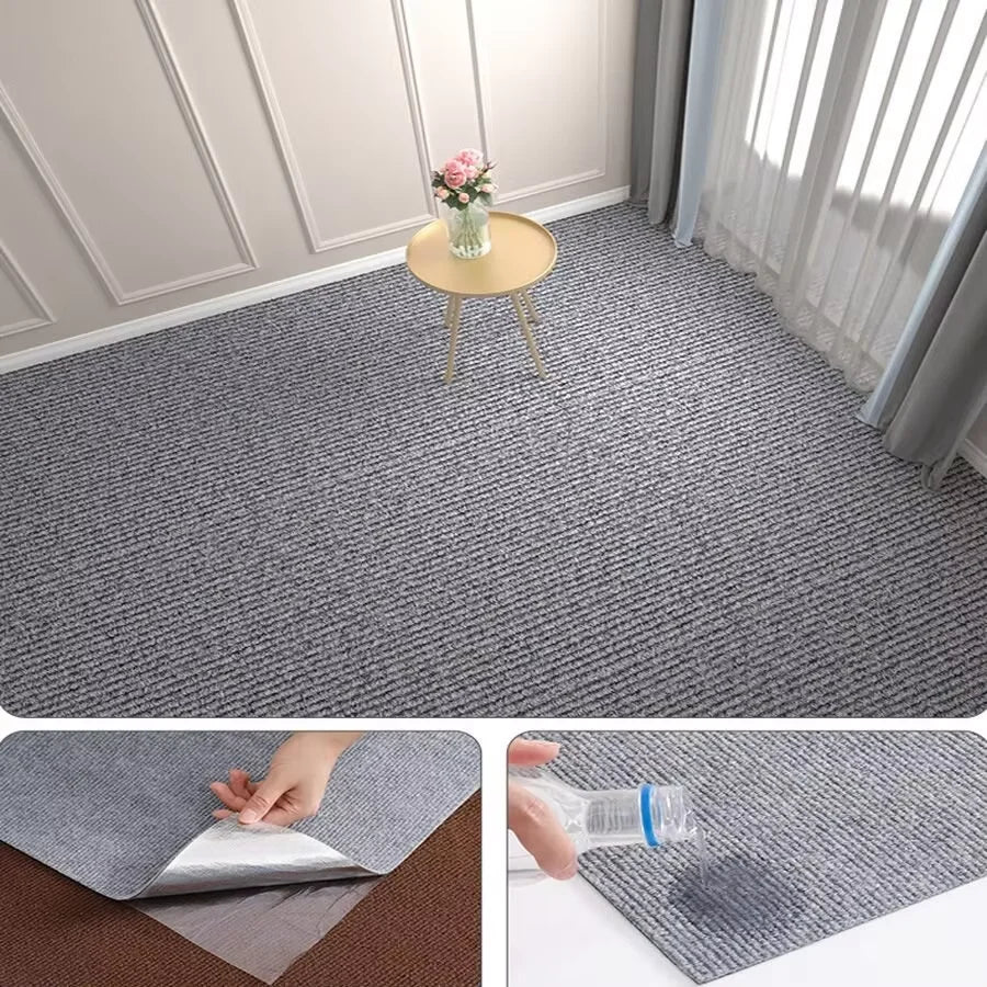 40cmX3m Kitchens Bedroom Rug, Water Uptake Home Decor Self-adhesive Room Decoration Bathroom Rugs, Solid Color Carpet For Living Room