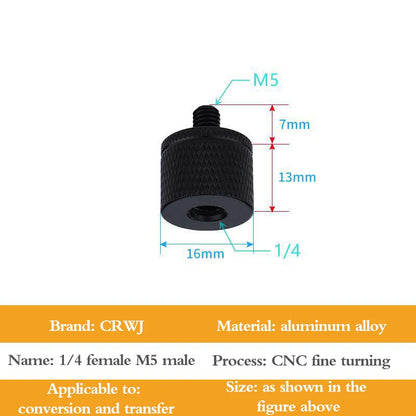 Conversion Screw Dual Nuts Tripod Mount 1/4toM4 M5 M6 M8 M10 Inch Projector Bracket Adapter Converter for DSLR Camera Tripod Acc