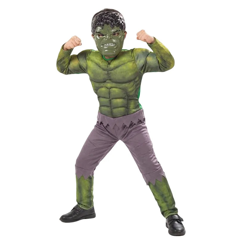 Boys Girls Superhero Costume Movie Characters Cosplay Jumpsuit with Halloween Mask Party Cosplay Outfit for Holiday Dress Up