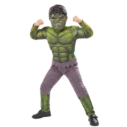 Boys Girls Superhero Costume Movie Characters Cosplay Jumpsuit with Halloween Mask Party Cosplay Outfit for Holiday Dress Up