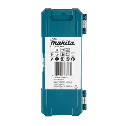 Makita D-72833 D-72861 Metal/Wood Drill Bit Set HSS-Tin Twist Drill Various Size Multifunctional Tool Accessories