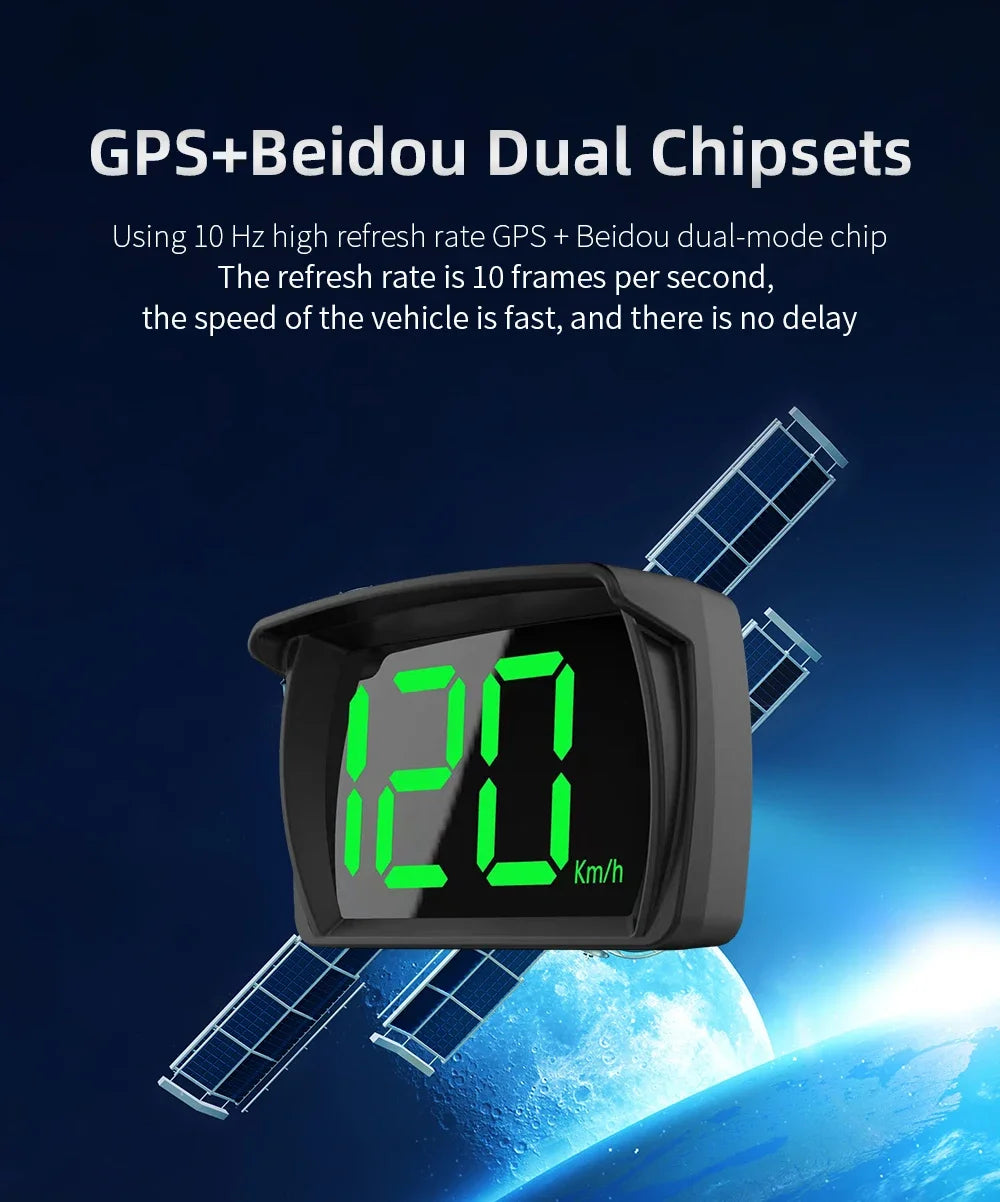 New M22 Car GPS Head-Up Display Speed, RPM (Revolutions Per Minute) in KMH (Kilometers Per Hour) or MPH (Miles Per Hour), HUD GPS Speedometer Projector Screen Dashboard with Odometer and Overspeed Alarm
