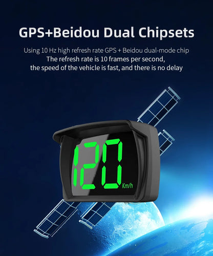 New M22 Car GPS Head-Up Display Speed, RPM (Revolutions Per Minute) in KMH (Kilometers Per Hour) or MPH (Miles Per Hour), HUD GPS Speedometer Projector Screen Dashboard with Odometer and Overspeed Alarm