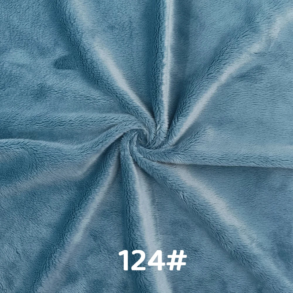 5mm Pile Length Soft Minky Fabric Sewing For Cotton Doll Hair Thicken Encryption Fabric Plush Single Sided Stuffed Animals Toys
