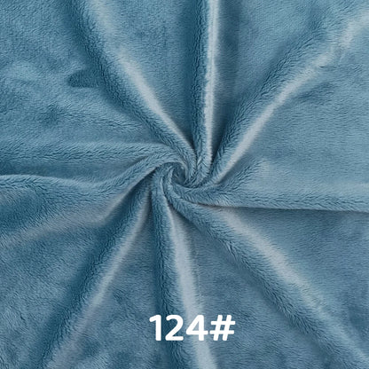 5mm Pile Length Soft Minky Fabric Sewing For Cotton Doll Hair Thicken Encryption Fabric Plush Single Sided Stuffed Animals Toys