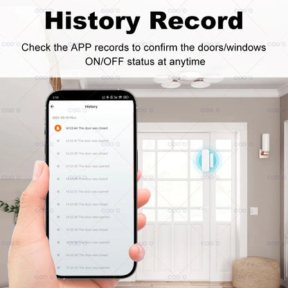 Tuya Zigbee Door Sensor Window Contact Sensor Open Closed Detector Smart Home Alarm Security Protection works with Smart Life