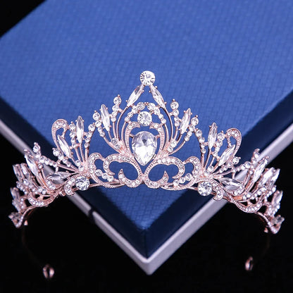 Multicolor Crystal Crown Hair Accessories Tiara For Women, Party Colorful Rhinestone, Bridal Crown, Party Hair Jewelry Gift