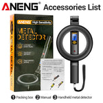 Metal Detector Handheld Beep Vibration Alarm ANENG DM3005B Airport Security Wall Circuit Check Gold Treasure Hunting Tool