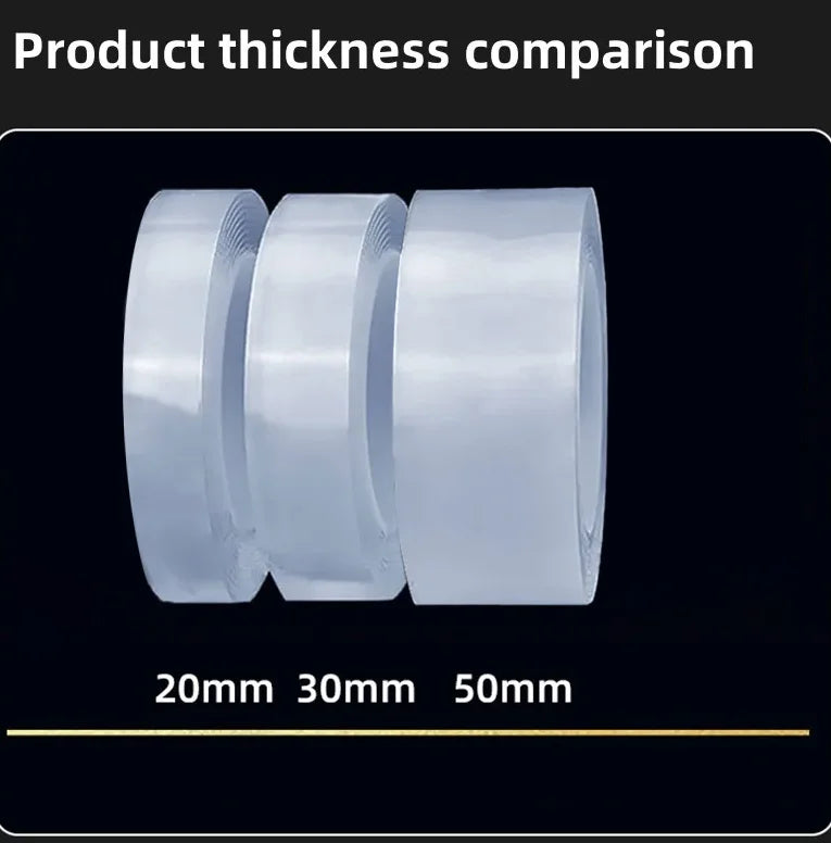 Nano Tape Extra Strong Double-sided Adhesive Tape, Waterproof Transparent Decorative Tape, Thickened Reusable Tape Tools For Home