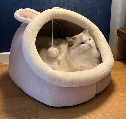Deep Sleep Cat Bed, Cartoon Pet Bed, Foldable Removable Washable Pet Sleeping Bed for Small Dog, Mat Bag Cave, Cats Bed