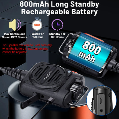 Baofeng AR-152 Tactical Remote Speaker Mic K Plug 2 Pin Volume Adjustable For AR-152 UV-5R UV-25 PRO Walkie Talkie Two Way Radio