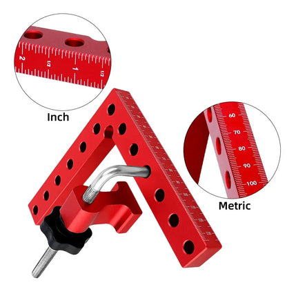 120/140mm Right Angle Fixing Clip 90 Degree L-shaped Auxiliary Fixture Positioning Panel Fixing Clamp Woodworking Clamping Tool