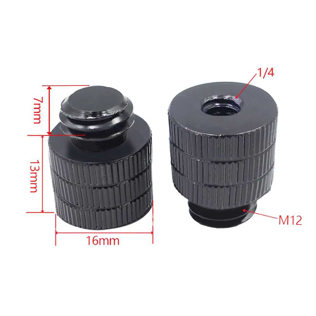 1x 1/4 Inch Thread Hole Female to Female 3/8 M4 M5 M6 M8 Mount Adapter Screw Nut DSLR Cameras Tripod Rig Flash Light Accessories