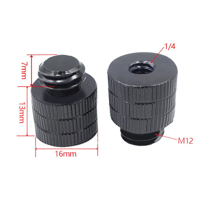 1x 1/4 Inch Thread Hole Female to Female 3/8 M4 M5 M6 M8 Mount Adapter Screw Nut DSLR Cameras Tripod Rig Flash Light Accessories
