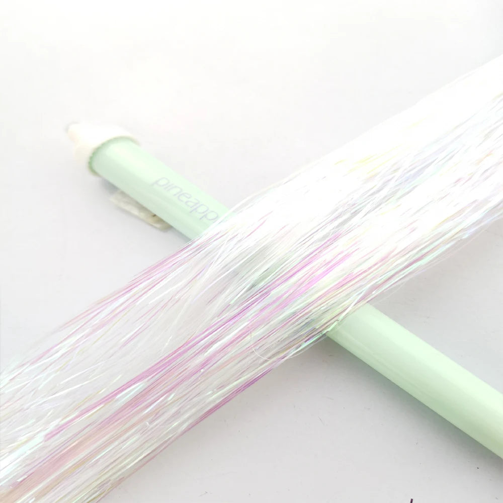 36/48Inch, Sparkle Hair Tinsel Rainbow Colored Strands, Girls Headwear, Hair Laser, False Hair Extensions, Decor Glitter