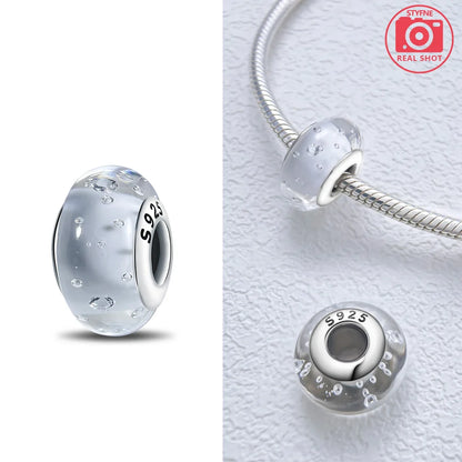 Original 925 Silver Charms Flower Blue Star Green Turtle Glass Beads Fit Bracelet Women DIY Gift Murano Jewelry Accessories