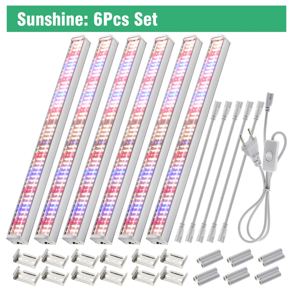 Luz de crecimiento LED de espectro completo para plantas de invernadero 4000K AC100V-265V IP65 resistente al agua para vegetales y flores de interior y exterior