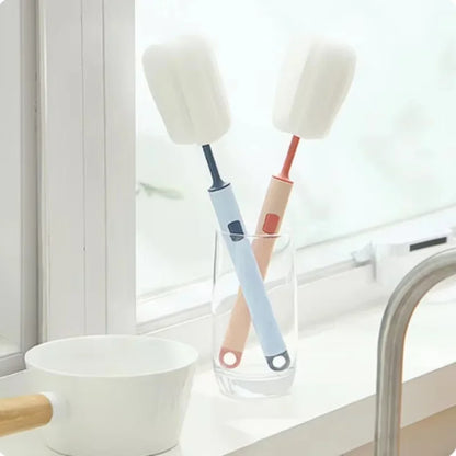 Sponge Cleaning Cup Brush Long Handle for Coffee Glasses Pot Milk Cup Mugs Wine Bottle Baby Bottle Kitchen Dish Washing by Uniqu