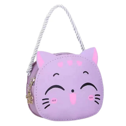 Cartoon Kids Bag, Fashion Cute Cat Crossbody Bag, Coin Wallet Lovely Hand Bags for Boys and Girls, Mini Shoulder Bags