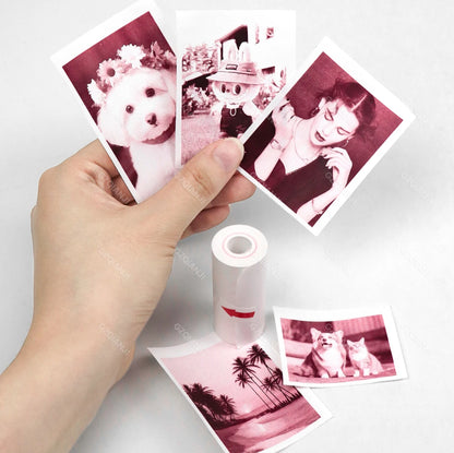 Thermal Printer Papers 57mm Color Papers for Camera Instant Print Kids Camera Printing Inkless Mini Portable Photo Printer