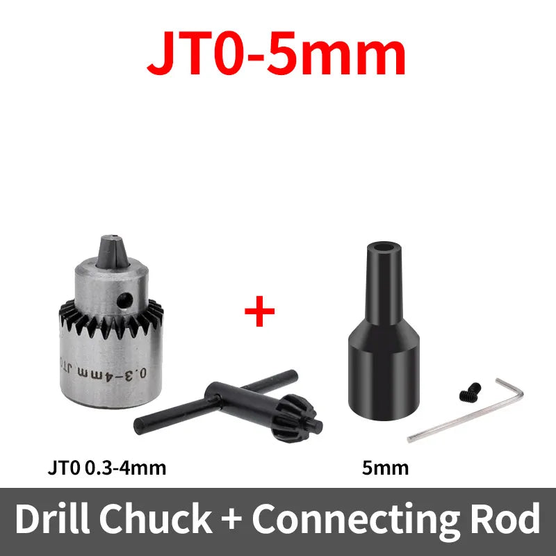 1PCS JT0 B10 B12 0.6-6mm 0.3-4mm 1.5-10mm Drill Chuck Adaptor Connecting Rod Shaft Sleeve Steel Copper Coupling 4/5/6/8/10/12mm
