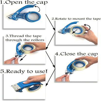 Lightweight Shipping Tape Dispenser Handheld Packing Cutter For Express Packaging Anti Drop Portable Packing Tape Office Tools