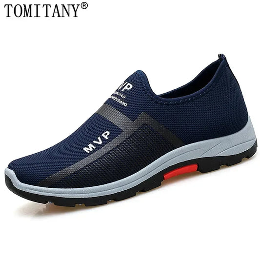 Summer Mesh Men Shoes, Lightweight Sneakers, Men Fashion Casual Walking Shoes, Breathable Slip-on Mens Loafers, Zapatillas Hombre