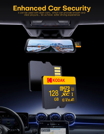 KODAK 100% Original Micro sd Card 32GB 64GB 128GB 256GB Microsd Memory Card Class10 SDXC U3 4K TF Card for Drone Phone