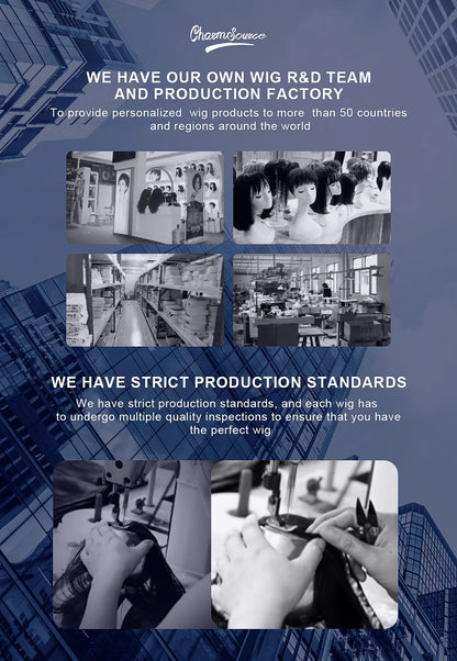 CharmSource Blonde Long Hair Natural Straight Wig, Synthetic Wigs  for Women Daily Party High Density