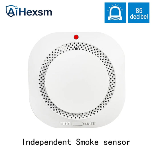 Independent Smoke Sensor Detector Fire Alarm System for Home Office Security Smoke Alarm Fire Protection