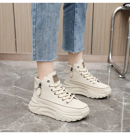 Women's Sneakers, Luxury Fashion Womens Boots, High-top Platform Casual Shoes, New Female Outdoor Running Shoes, Winter Women Shoes