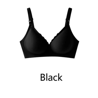 Maternity bra with push-up front to prevent sagging Seamless breathable and comfortable nursing push-up bra