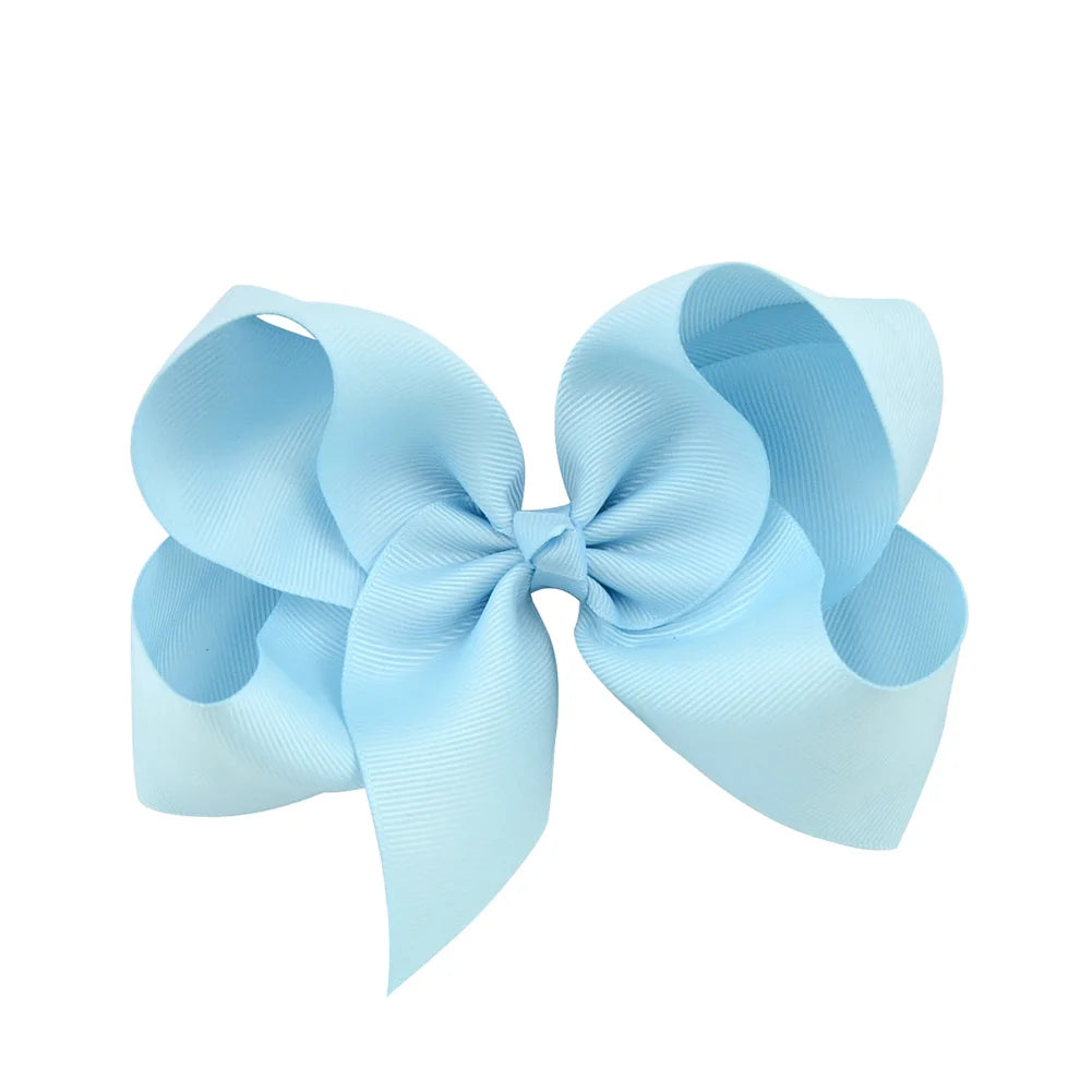 1PC Grosgrain Ribbon Solid Color Hair Bows Clip Girls Hair Clips Hairpins Barrettes Kids Baby Hair Accessories Wholesale