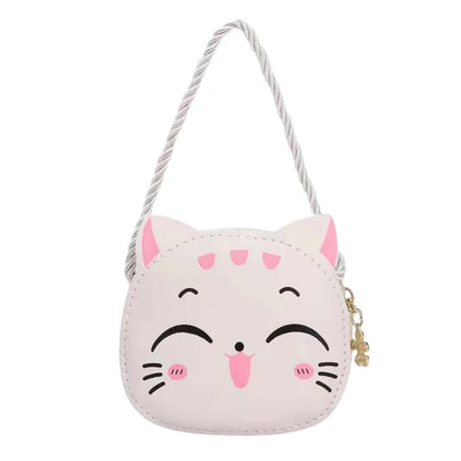 Cartoon Kids Bag, Fashion Cute Cat Crossbody Bag, Coin Wallet Lovely Hand Bags for Boys and Girls, Mini Shoulder Bags