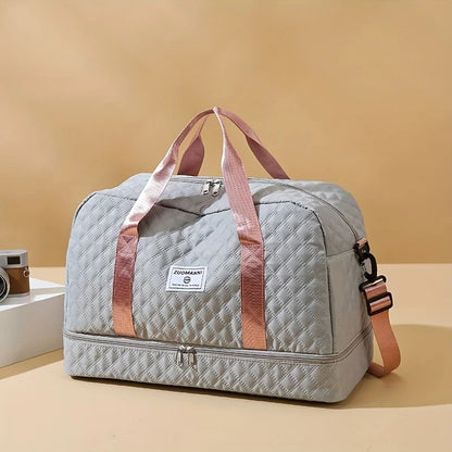 Lightweight Luggage Bag, Large Capacity Travel Duffle Bag Gym Tote Bags, Shoulder Weekender Overnight Bag