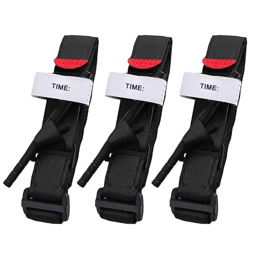 Emergency Tourniquet Tactical Emergency Strap Single Handed Medical First Aid Equipment for Hiking Camping Travel Outdoor Sports