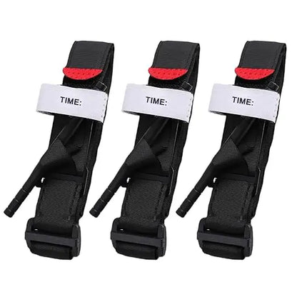 Emergency Tourniquet Tactical Emergency Strap Single Handed Medical First Aid Equipment for Hiking Camping Travel Outdoor Sports