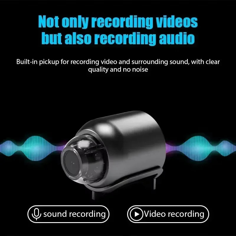 X5 Mini Camera 1080P Clear Night Vision Lightweight Portable Premium Cams Motion Detection Wireless WiFi Surveillance Cam 2026