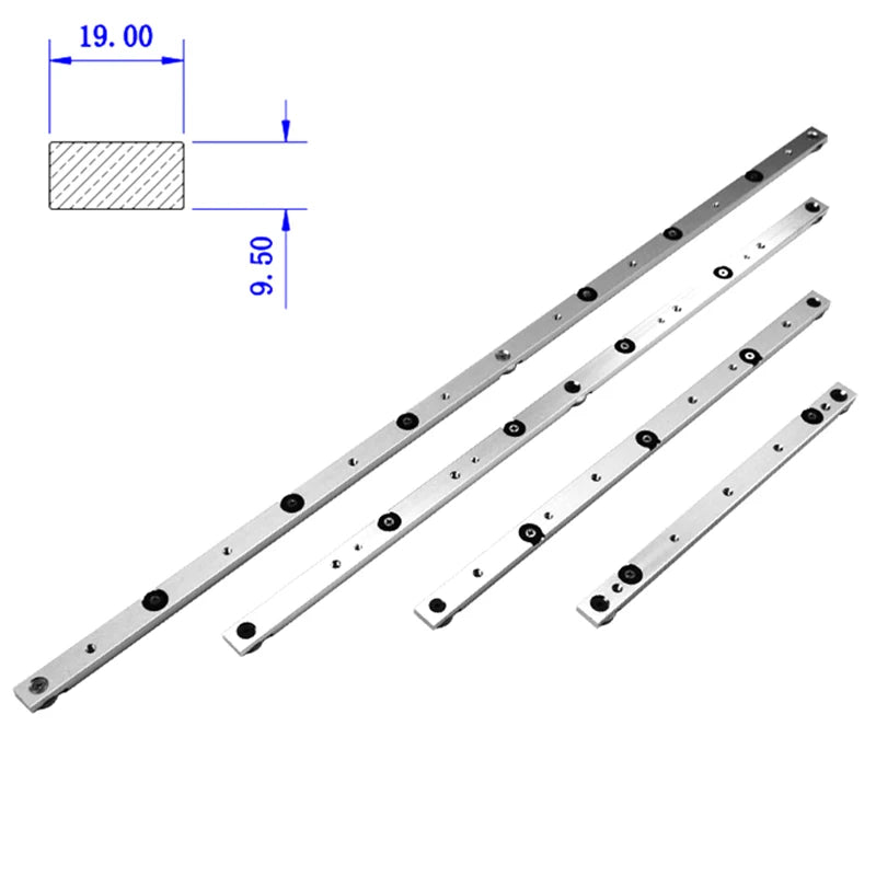 Aluminium Alloy T-tracks Slot Miter Track And Miter Bar Slider Table Saw Miter Gauge Rod Woodworking Tool Durable In Use